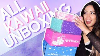 Unboxing ALL Kawaii Subscription Boxes  Kawaii Box, Doki Doki Crate, Yume Twins, SoKawaii 