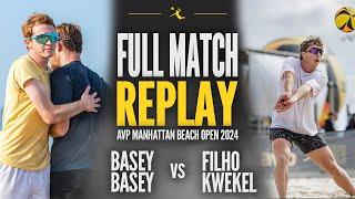 Basey/Basey vs Filho/Kwekel | 2024 AVP Manhattan Beach Open: Contenders Round 1