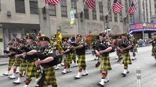 Tartan Parade~NYC~2023~Shamrock & Thistle Pipe and Drums Band~NYCParadelife