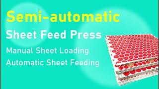 Semi-automatic sheet feed press