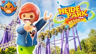 JULIAN IM HEIDEPARK! XXL Achterbahn Test! Roblox Heideland Simulator! Playmobil Familie Vogel