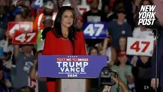 Former Dem Rep. Tulsi Gabbard reveals she’s joined Republican Party at Trump rally