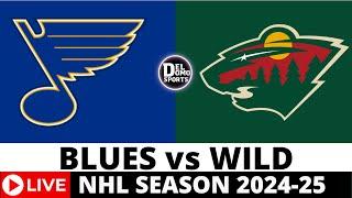 ST. LOUIS BLUES vs MINNESOTA WILD LIVE | NHL Game Score & Radio Play-by-Play | JAN 7, 2025