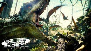 Indominus Rex Breaks Into The Aviary | Jurassic World (2015) | Science Fiction Station