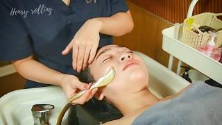 You have never tried a Hair SPA like this!  Asmr Hair Wash & Deep Facial, Neck & Shoulders Massage