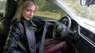 Real leather pants, real leather jacket & driving.