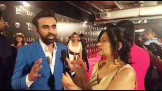 Wahab Shah on Red Carpet of LSA 2017