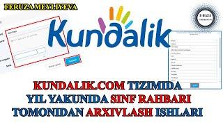 kundalik.com | Yil yakunida Sinf rahbar tomonidan arxivlash ishlari