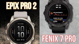 Garmin Epix Pro Gen 2 vs. Fenix 7 Pro Sapphire Solar: Titanium Titans Clash!