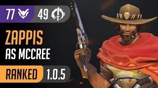 Zappis Stream - As McCree reach 49 Elims on Ilios Control / Overwatch [PC] High Ranked Gameplay