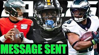 Eagles send a MESSAGE to everyone at Practice before playing the Steelers 