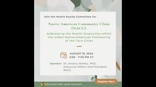 Addressing the Health Disparities within the Urban Native American Community of Twin Cities