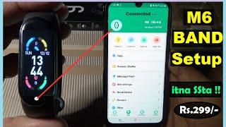 M6 Smart Band |  M6 Smart Band Connect to Phone | M6 Smart Band Time Setting | Review and Unboxing