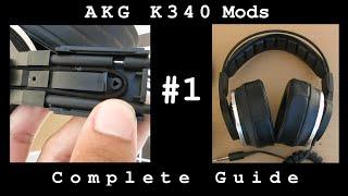 Pad Rolling and Elastic Replacement | AKG K340 Mods #1