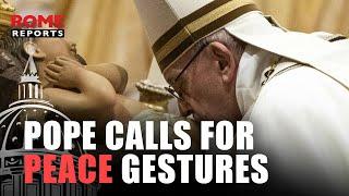 Pope Francis asks for “hope” gestures for world peace before Christmas