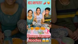 3xspicy Korean Noodles #ramennoodles #noodleschallenge #spicy #youtubeshorts #youtube #like