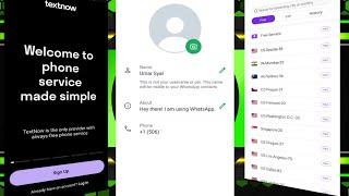  TextNow & 2ndLine Signup Fix | Free VPN Method | Unlimited WhatsApp Latest Method 2024! 