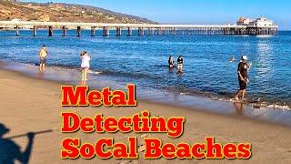 Metal Detecting Beautiful Southern California Beaches • 4k