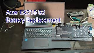 Acer EX215-32 Battery Replacement