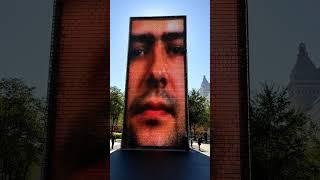 Crown Fountain Chicago #chicago#travel #facts #sculpture #downtown #explore  #fountain#storiesbyaa