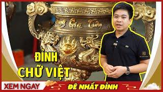 Bộ đỉnh đồng Phụng Gia Tiên.đỉnh đồng ngũ sự