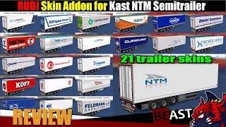 ETS2 | trailer mod "RUDI Skin Addon for Kast NTM Semitrailer" - review