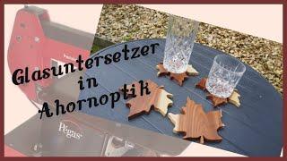 Glasuntersetzer aus Holz selber machen