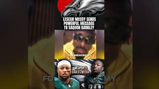 Eagles LEGEND Lesean Mccoy "SENDS A MESSAGE" To Saquon Barkley After Record Setting Day