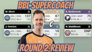 BBL Supercoach 2024/25 - Round 2 Review