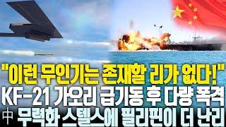 KF-21 가오리 급기동 후 지상 융단 폭격, 중국 무력화 스텔스까지 갖추자 '이런 무인기는 처음'이라며 필리핀이 난리