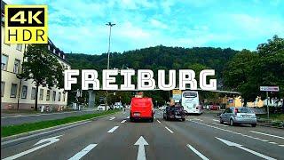 Driving in germany Freiburg City  August 2023 