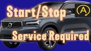 Volvo XC40 Start/ Stop Service Required, How To Replace Support Battery And Reset System.