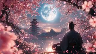 Peaceful Night in the Sakura Garden - Japanese Flute Music for Relaxation, Healing, Stress Relief