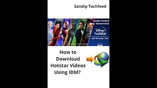 How to Download Hotstar Videos Using Internet Download Manager? #Shorts