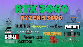 RTX 3060 + Ryzen 5 3600 // 17 Game Test (2024) // 1080p