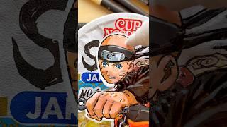 Drawing Naruto on Cup Ramen  - with AR Drawing App  #narutoshippuden #ARDrawing #ardrawingapp