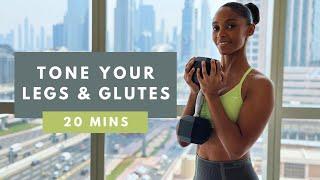 Tone Your Legs and Glutes: At Home Dumbbell Workout for Women