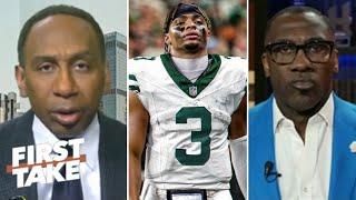 FIRST TAKE| "His career is OVER" - Stephen A. Smith on Justin Fields agrees 2-yr/$40M deal with Jets