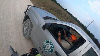 AMPUTEE CYCLIST AARON SMITH BIG TEX meets Texas Parks & Wildlife Biologists Gainesville TX 8/9/2024