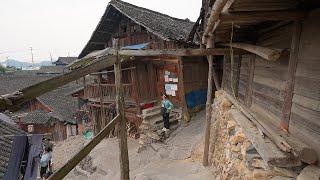 China rural village walk. Peaceful traditional mountain village life. Yeji Village(野记村), Guizhou・4K