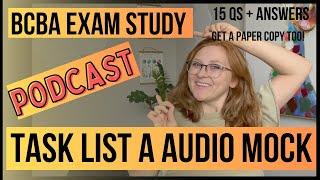 Study BCBA Exam | Audio Mock | Task List A + Study Tips | Hard like the Exam! How Will You score?
