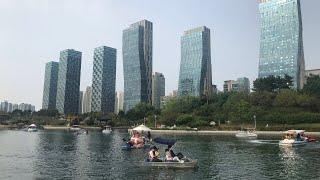 [4K] INCHEON SONGDO CENTRAL PARK l WALKING  AROUND INTERNATIONAL BUSINESS DISTRICT