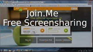 Join.Me  -  Free ScreenSharing Service Tutorial