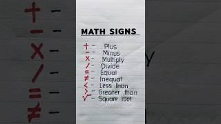 Math Signs 