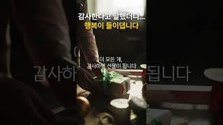 감사한다고 말했더니… 행복이 들이댐