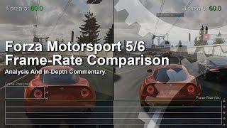 Forza Motorsport 6 vs Forza 5 Frame-Rate Comparison