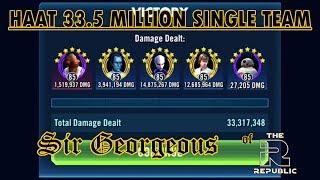 33.5 Million with ABC Squad Walkthrough | SWGOH HAAT | Sir Georgeous is Gorgeous