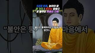 50대 이후, 놓아야 할 세 가지 3｜부처님 말씀으로 배우는 비움의 지혜 #부처님말씀 #불교철학 #비움의지혜 #50대가배워야할것 #마음공부 #자비
