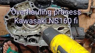 Overhauling process of Kawasaki NS160fi