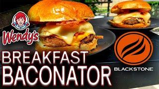 HOW TO MAKE WENDY'S BREAKFAST BACONATOR ON THE BLACKSTONE GRIDDLE! EASY BREAKFAST RECIPE
